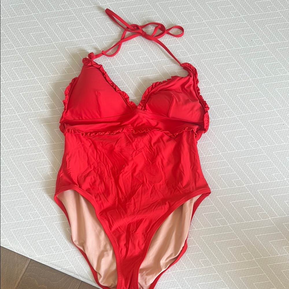 J crew Red Swimsuit